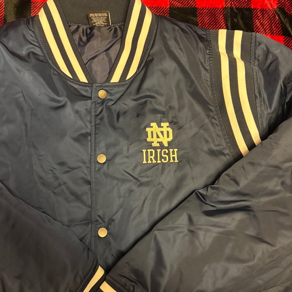 NWT Colosseum Navy and White Notre Dame Jacket - Picture 2 of 5